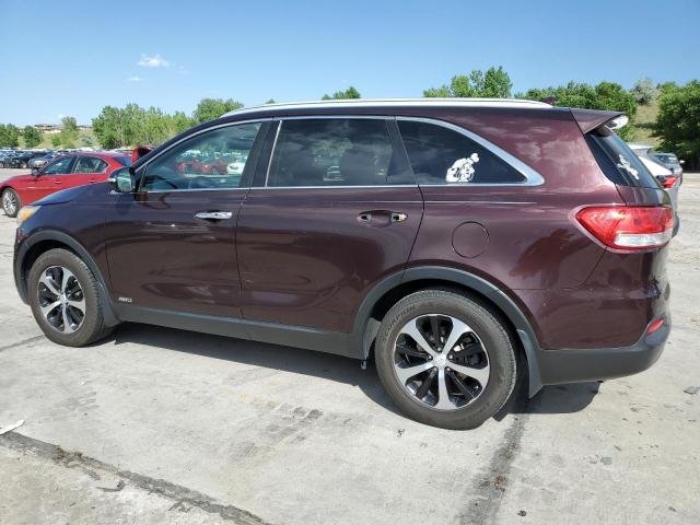 KIA SORENTO EX 2016 maroon  gas 5XYPHDA1XGG001585 photo #3
