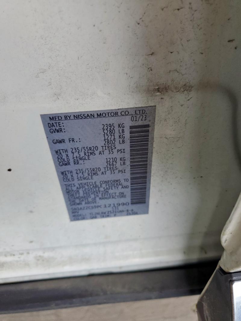 2023 NISSAN MURANO SL 5N1AZ2CS9PC121990