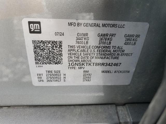 2024 CHEVROLET TAHOE K150 - 1GNSKTKT8RR342467