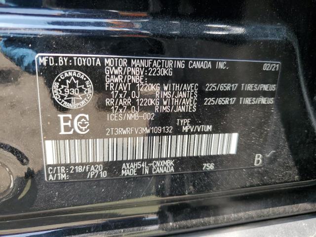 2021 TOYOTA RAV4 XLE - 2T3RWRFV3MW109132
