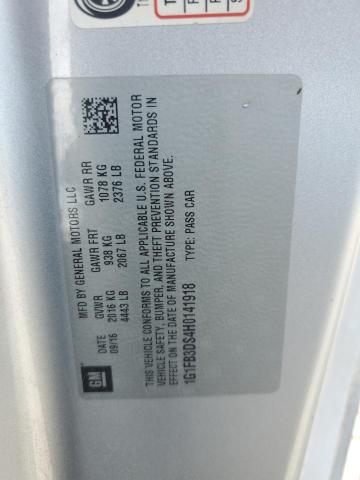 2017 CHEVROLET CAMARO LT - 1G1FB3DS4H0141918
