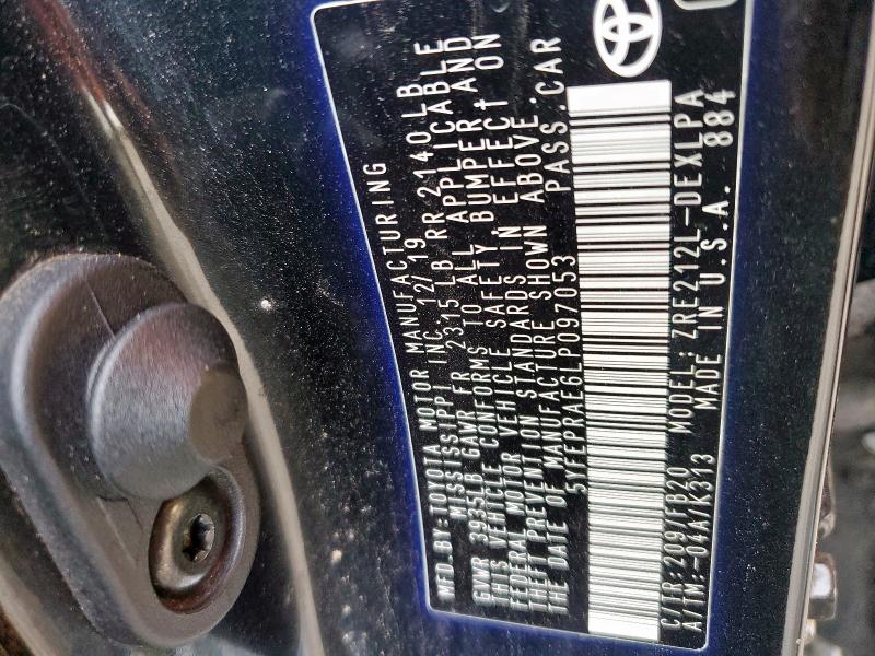 2020 TOYOTA COROLLA LE 5YFEPRAE6LP097053