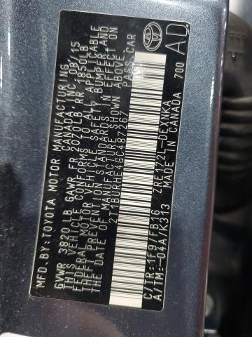 2016 TOYOTA COROLLA L - 2T1BURHE4GC487267