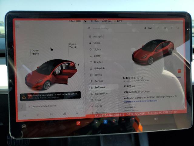 2021 TESLA MODEL 3 - 5YJ3E1EA4MF068511