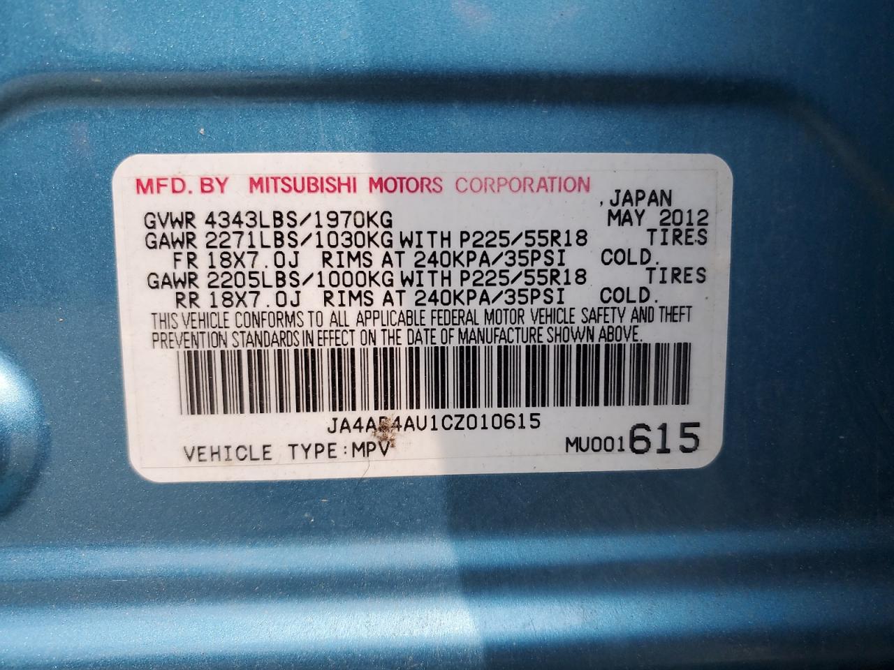 MITSUBISHI OUTLANDER SE