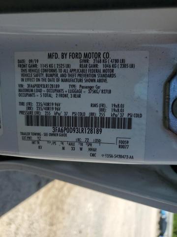 2020 FORD FUSION TIT 3FA6P0D93LR128189
