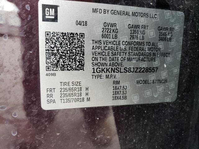 2018 GMC ACADIA SLE 1GKKNSLS8JZ228557
