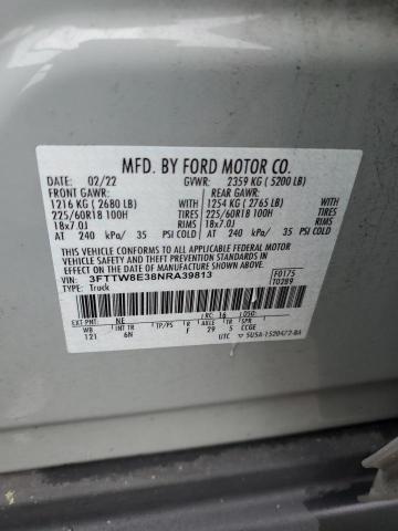 2022 FORD MAVERICK X - 3FTTW8E38NRA39813