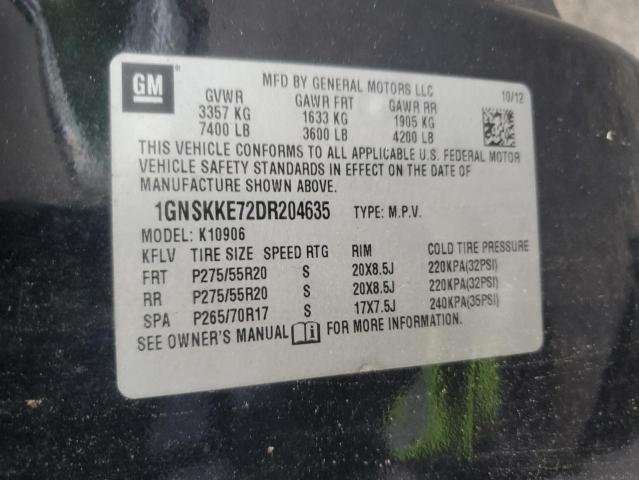 2013 CHEVROLET SUBURBAN K - 1GNSKKE72DR204635