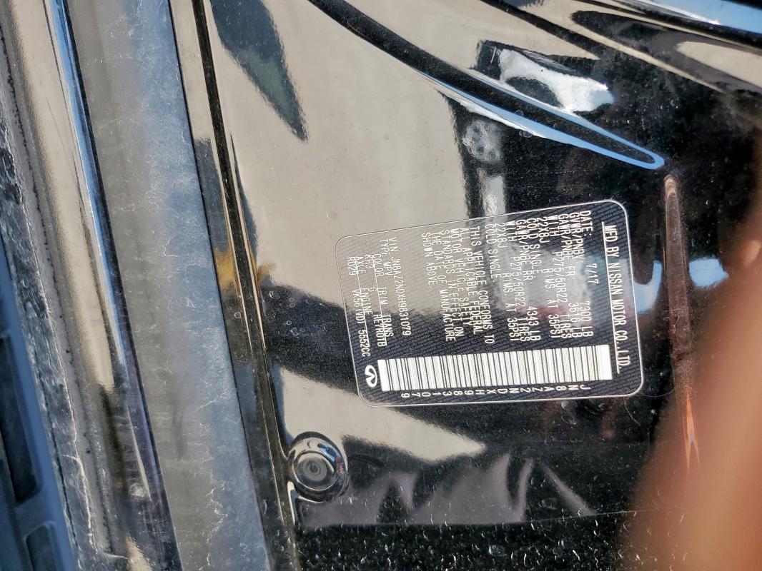 2017 INFINITI QX80 BASE JN8AZ2NDXH9831079