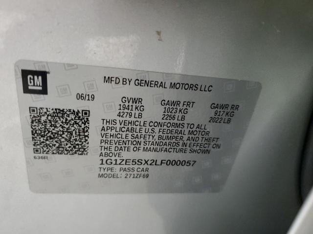 2020 CHEVROLET MALIBU PRE - 1G1ZE5SX2LF000057