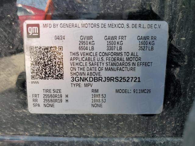 2024 CHEVROLET BLAZER 2LT 3GNKDBRJ9RS252721