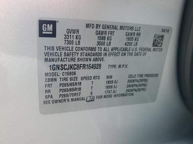 2015 CHEVROLET SUBURBAN C 1GNSCJKC8FR164928