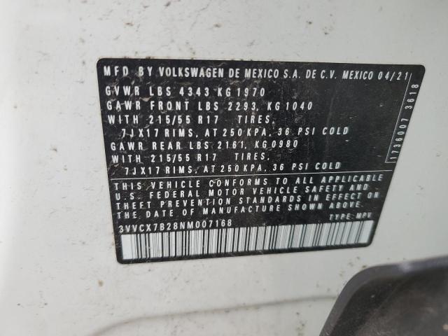 2022 VOLKSWAGEN TAOS S 3VVCX7B28NM007168