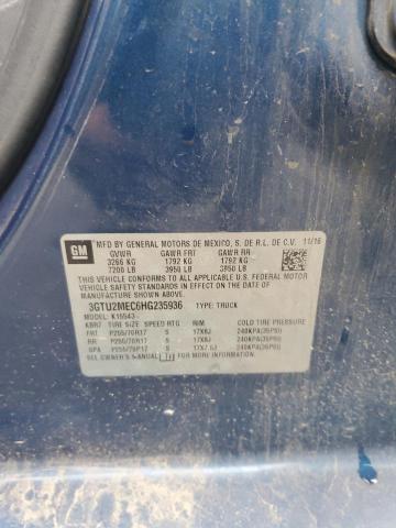 2017 GMC SIERRA K15 - 3GTU2MEC6HG235936