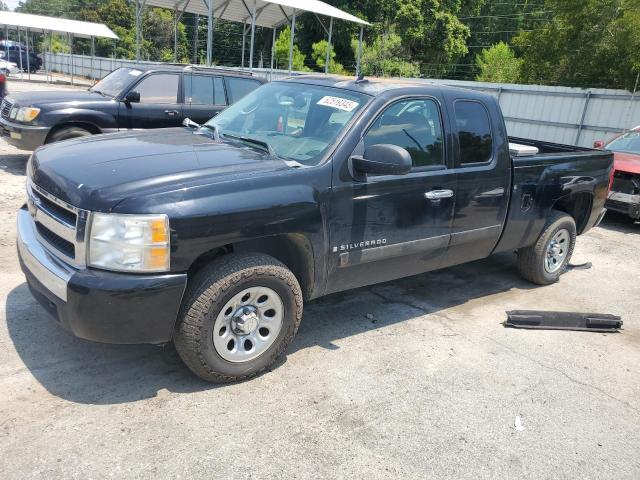 CHEVROLET SILVERADO 2007 black  gas 2GCEC19C771640026 photo #1