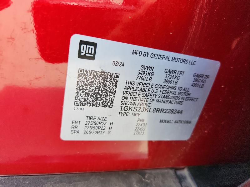 2024 GMC YUKON XL D 1GKS2JKL8RR228244