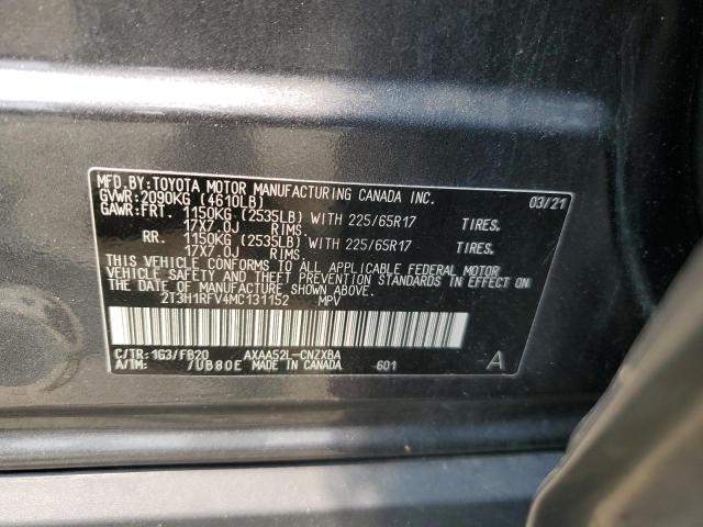 2021 TOYOTA RAV4 LE - 2T3H1RFV4MC131152