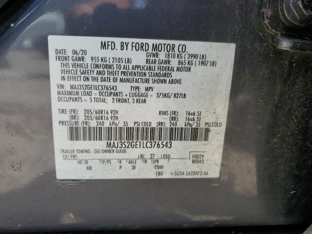 2020 FORD ECOSPORT S - MAJ3S2GE1LC376543