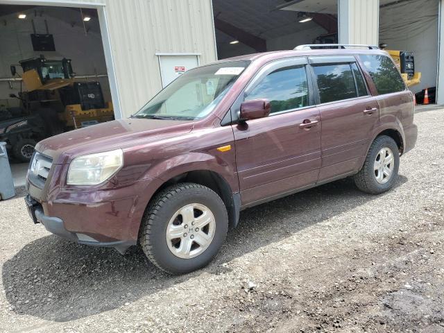 HONDA PILOT VP 2008 maroon  gas 5FNYF18208B041142 photo #1