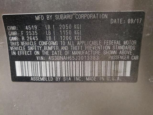 2018 SUBARU LEGACY 2.5 - 4S3BNAH65J3013383