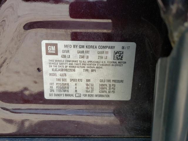 2017 BUICK ENCORE PRE - KL4CJASB1HB229246