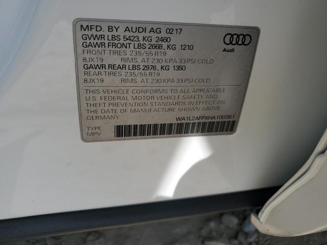 2017 AUDI Q5 PREMIUM PLUS WA1L2AFPXHA100351