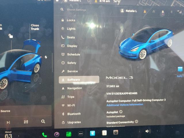 2023 TESLA MODEL 3 5YJ3E1EAXPF451485