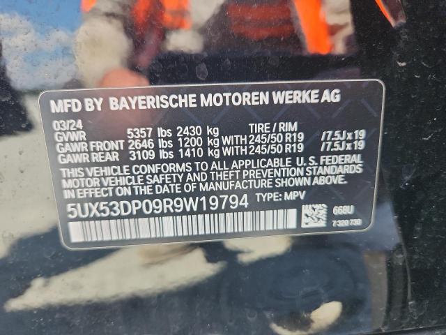 2024 BMW X3 XDRIVE3 5UX53DP09R9W19794
