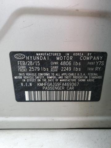 2015 HYUNDAI AZERA KMHFG4JG9FA469367