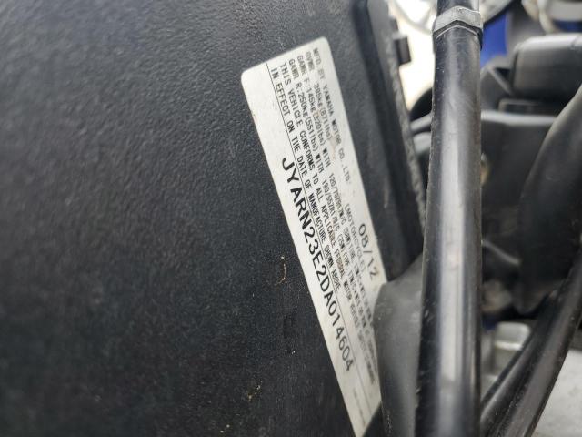 2013 YAMAHA YZFR1 JYARN23E2DA014604