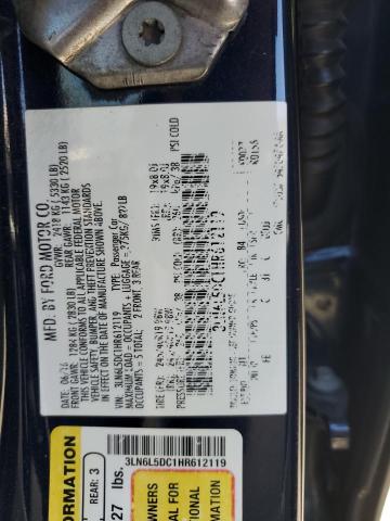 2017 LINCOLN MKZ SELECT 3LN6L5DC1HR612119
