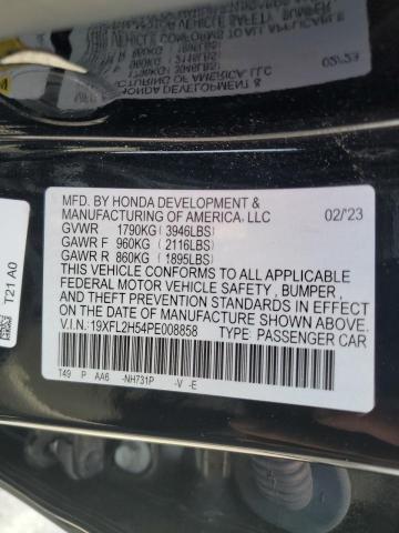 2023 HONDA CIVIC LX 19XFL2H54PE008858