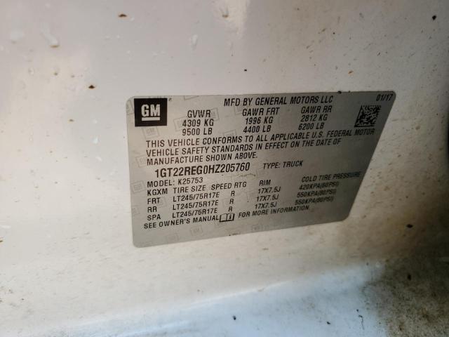 2017 GMC SIERRA K25 1GT22REG0HZ205760