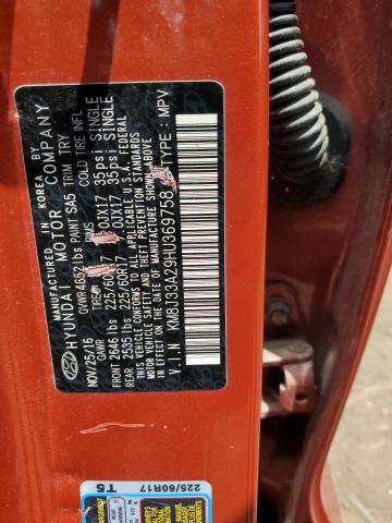 2017 HYUNDAI TUCSON LIM - KM8J33A29HU369758