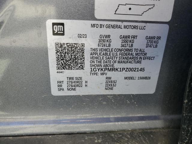 2023 CADILLAC LYRIQ LUXU 1GYKPMRK1PZ002145