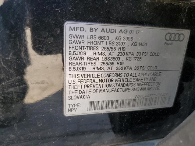 2017 AUDI Q7 PREMIUM WA1LAAF77HD042846