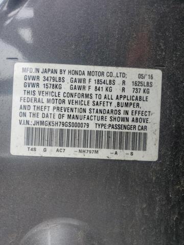 2016 HONDA FIT EX JHMGK5H79GS000079