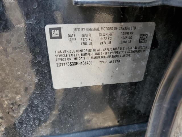 2016 CHEVROLET IMPALA LTZ 2G1145S33G9131400