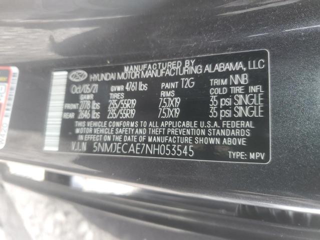 2022 HYUNDAI TUCSON LIM - 5NMJECAE7NH053545