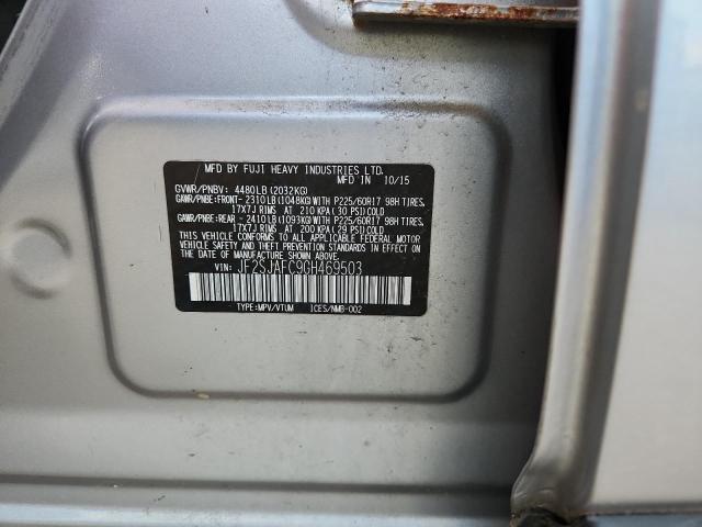 2016 SUBARU FORESTER 2 JF2SJAFC9GH469503