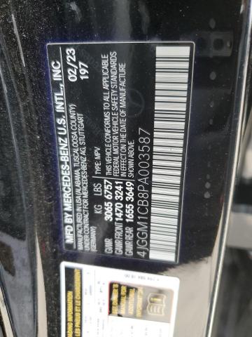 2023 MERCEDES-BENZ EQE SUV 35 4JGGM1CB8PA003587