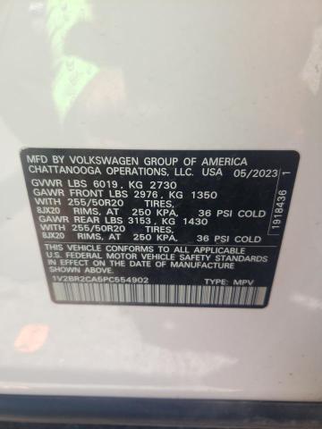 2023 VOLKSWAGEN ATLAS SEL 1V2BR2CA5PC554902