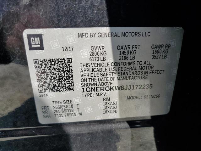 2018 CHEVROLET TRAVERSE L - 1GNERGKW6JJ172235