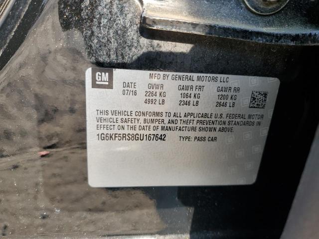 2016 CADILLAC CT6 PREMIU 1G6KF5RS8GU167642