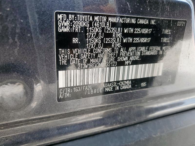 2021 TOYOTA RAV4 XLE - 2T3W1RFV3MC132123