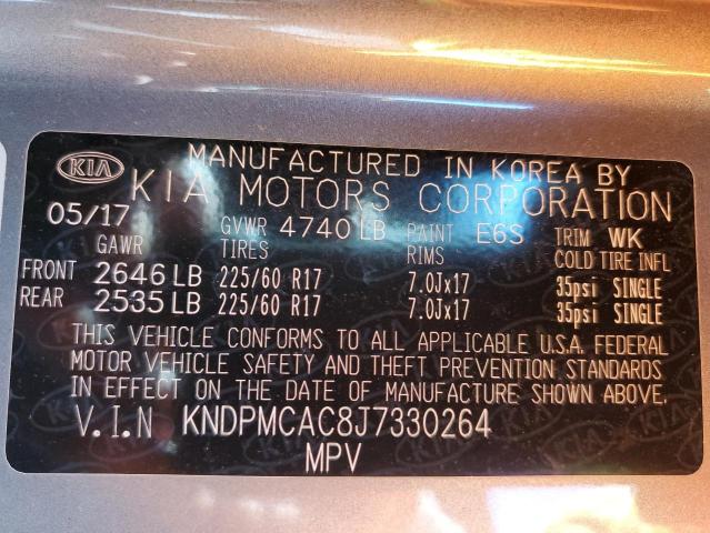 2018 KIA SPORTAGE L - KNDPMCAC8J7330264