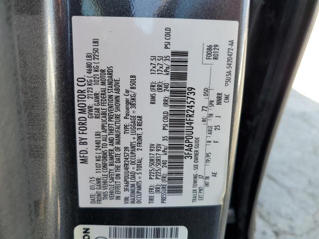 2015 FORD FUSION S H 3FA6P0UU4FR245739