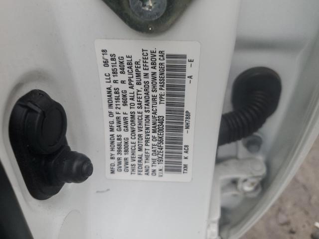 2019 HONDA INSIGHT EX 19XZE4F56KE003403