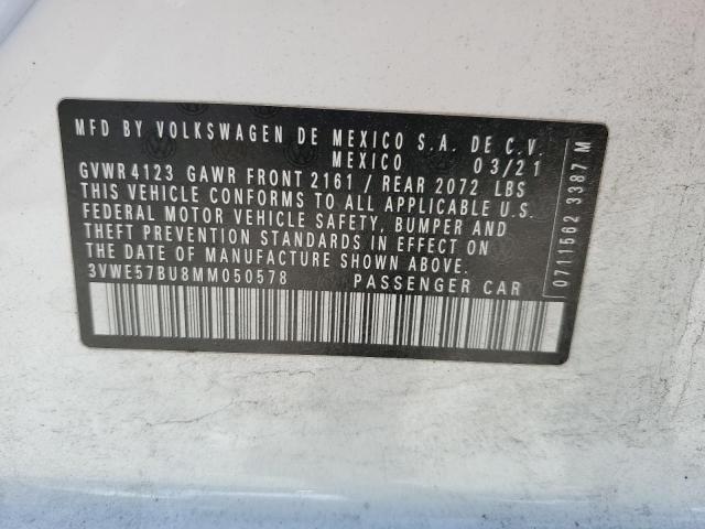 2021 VOLKSWAGEN JETTA SEL 3VWE57BU8MM050578